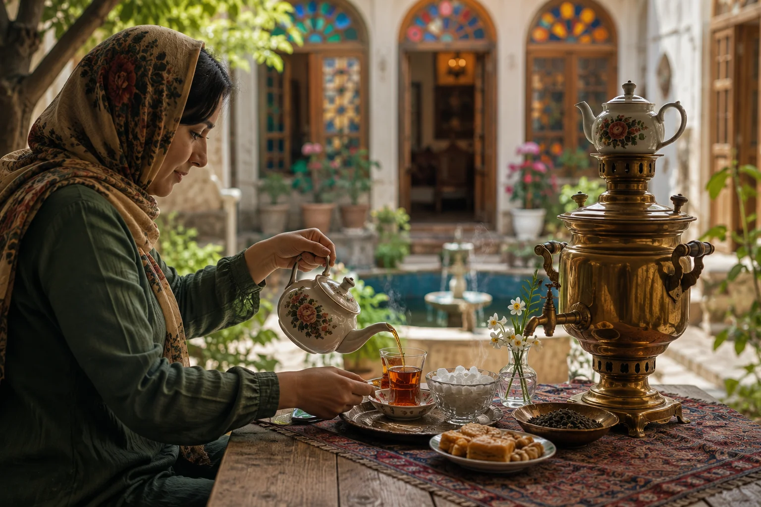 چای‌نشینی ایرانی — از سماور تا فنجان — مجله دلیچه