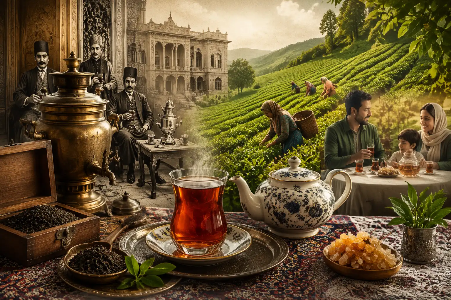 تاریخ چای در ایران — از قاجار تا سفره امروز — مجله دلیچه