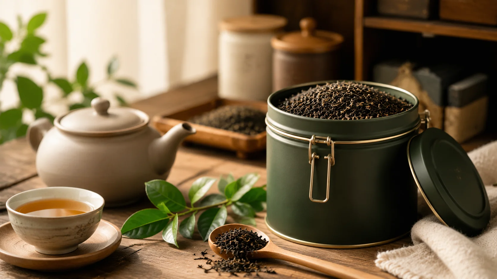 نگهداری چای تمام‌برگ در خانه — راهنمای دلیچه