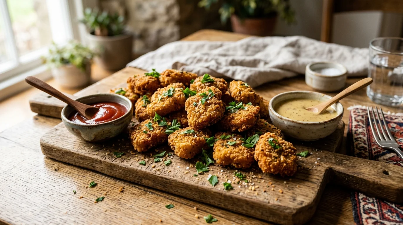 ناگت مرغ خانگی — دستور پخت گام‌به‌گام — مجله دلیچه