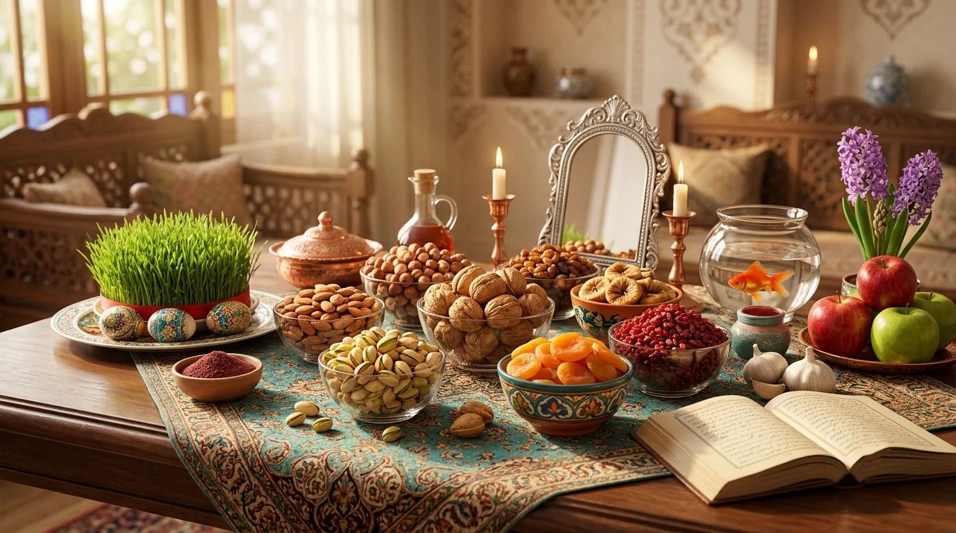 هفت‌سین و خشکبار — مجله دلیچه