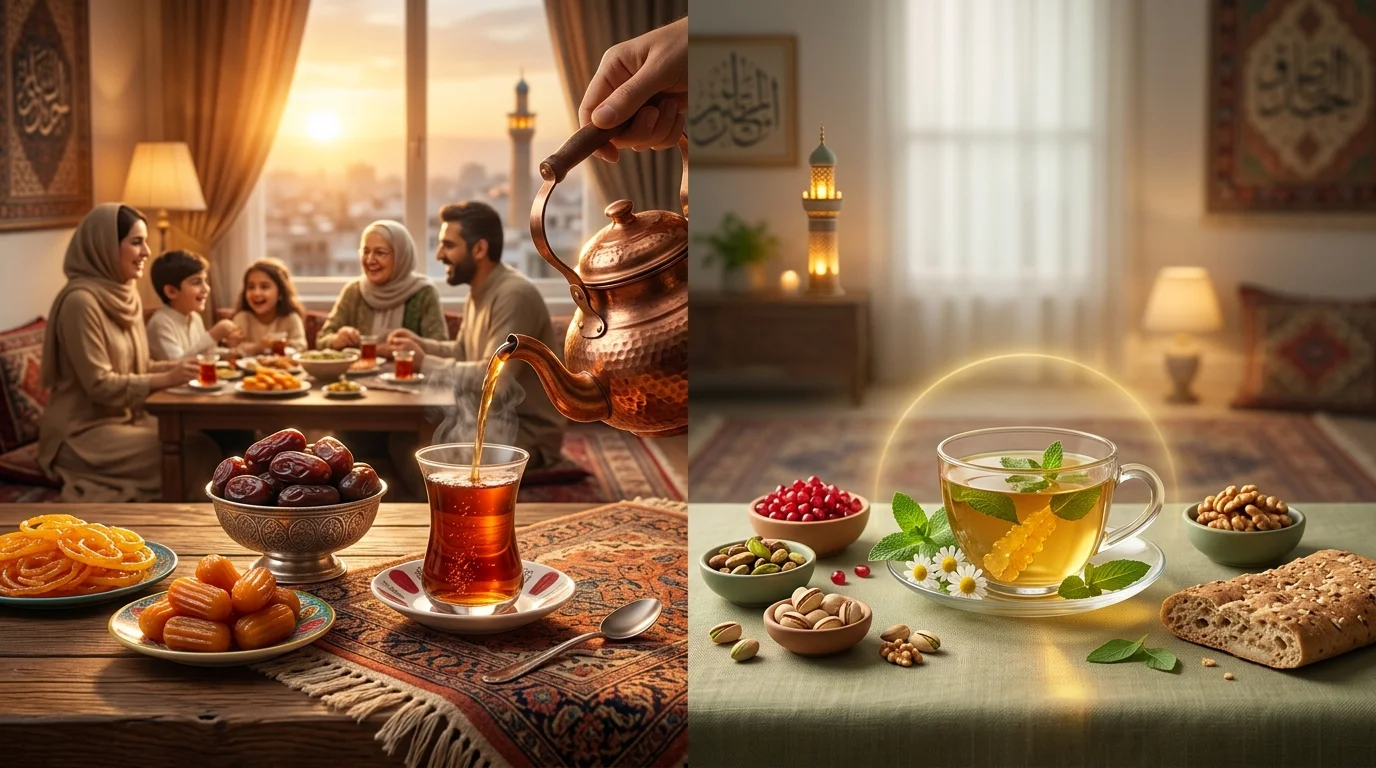چای بعد از افطار — سنت و احتیاط — مجله دلیچه