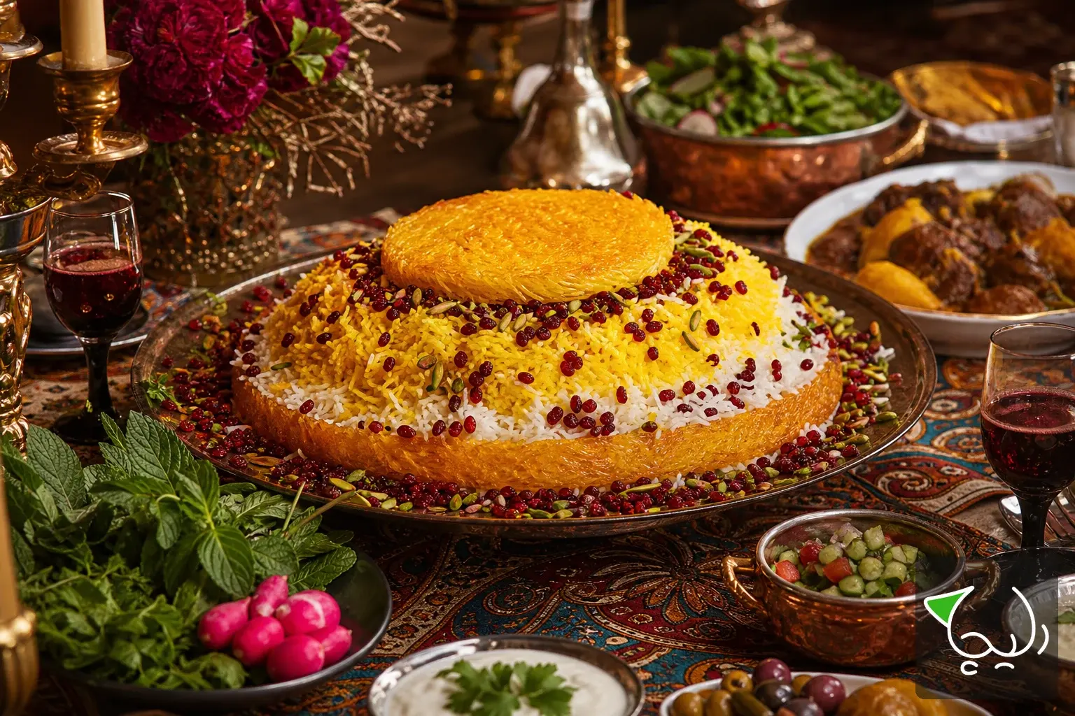 آموزش پخت برنج مجلسی — چلو زعفرانی برای مهمانی — مجله دلیچه
