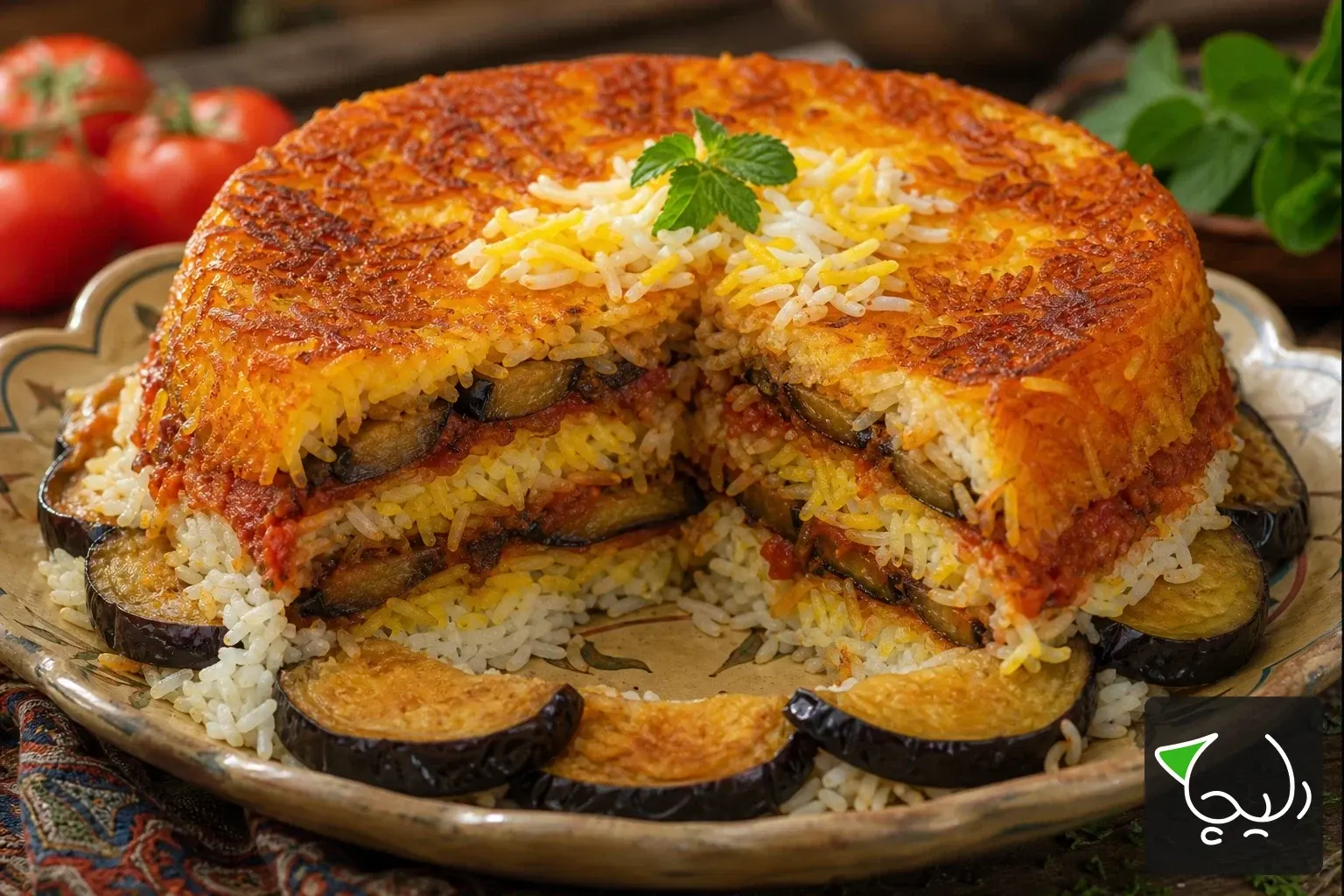 پلو بادمجان بوشهر — دستور پخت دلیچه