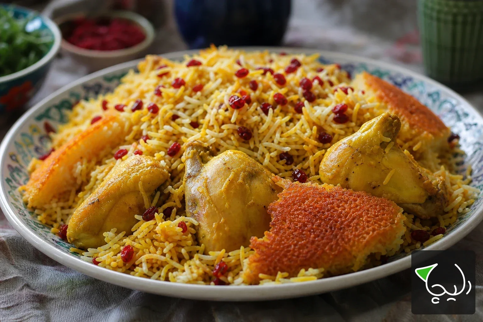 پلو مرغ بوشهر — دستور پخت دلیچه