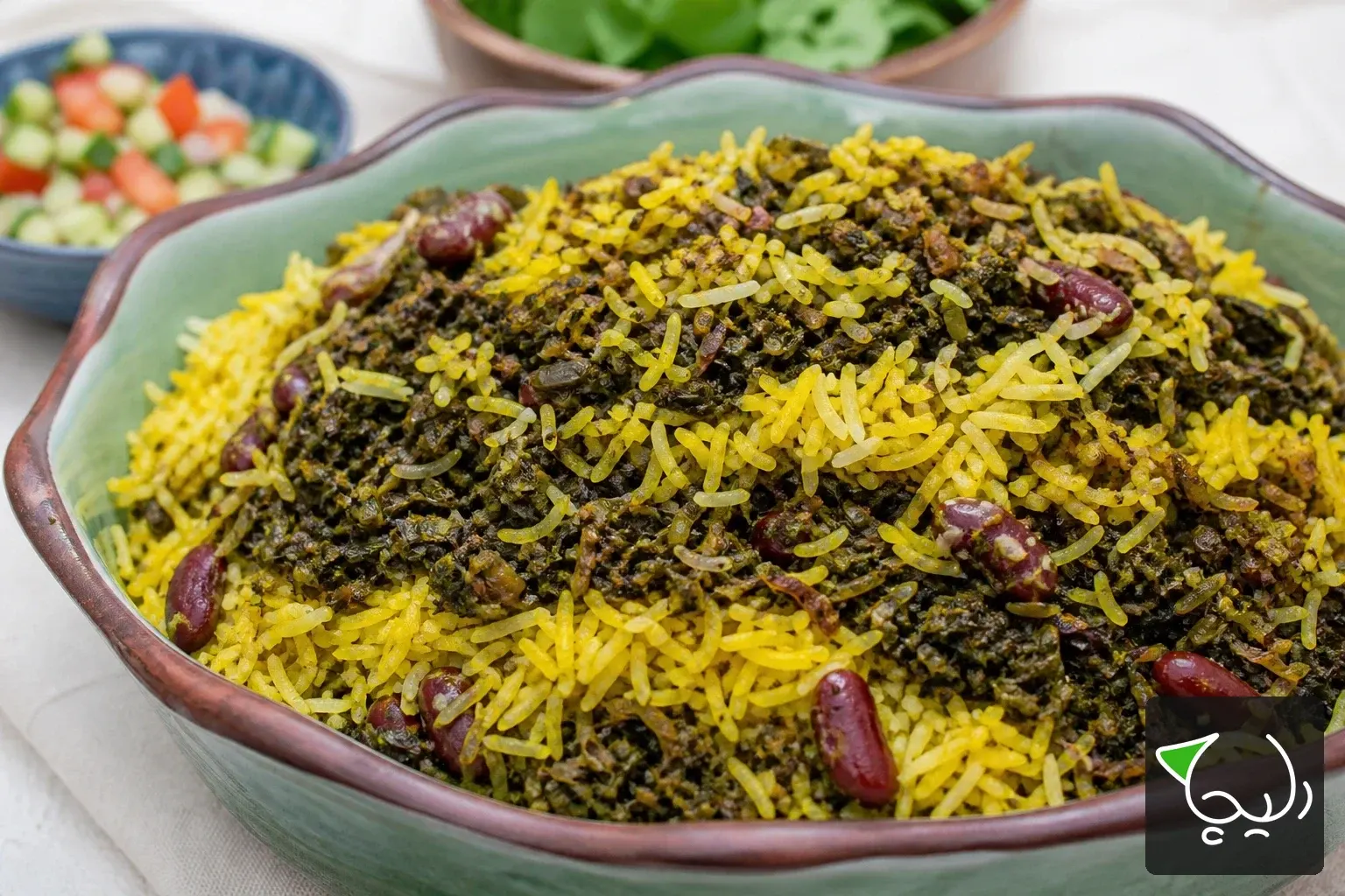 پلو سبزی بوشهر — دستور پخت دلیچه